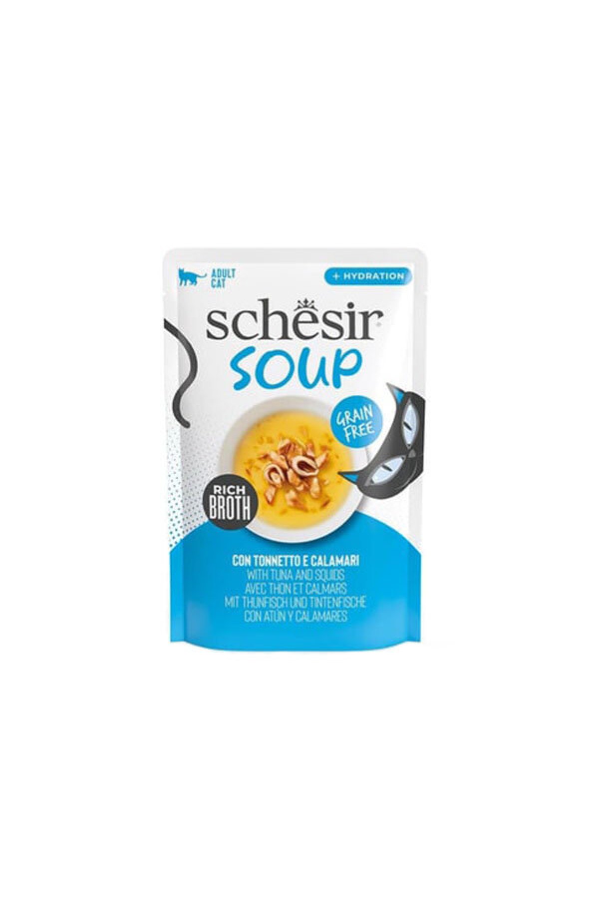 Soup Ton Balıklı ve Kalamarlı Tamamlayıcı Yetişkin Kedi Çorbası 40 g