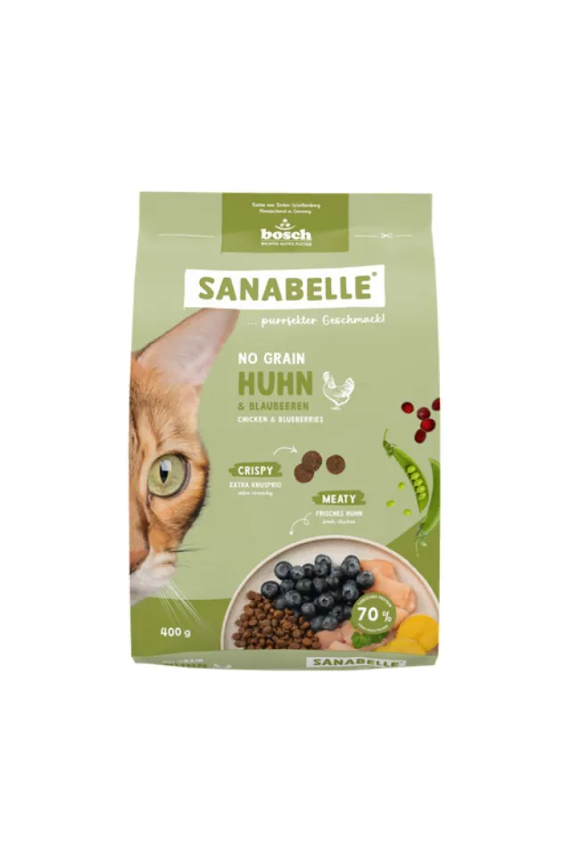 No Grain Tahılsız Tavuklu ve Yaban Mersinli Kedi Maması 400 Gr