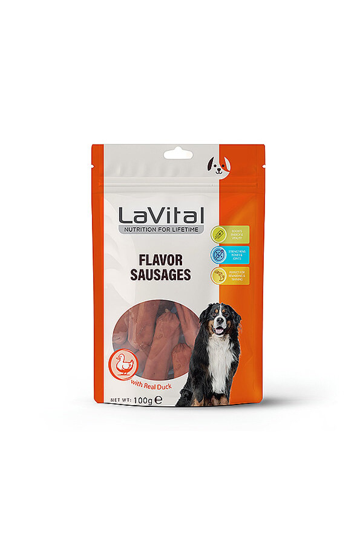 Ördek Etli Sosis Köpek Ödül Maması 100 g
