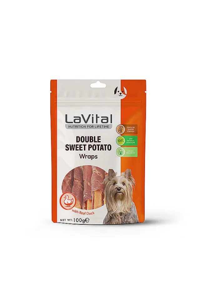 Ördek Eti Sarılı Tatlı Patates Çubuk Köpek Ödül Maması 100 g