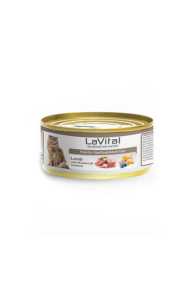 Kuzu Etli, Yaban Mersinli ve Zerdeçallı Kısırlaştırılmış Yetişkin Yaş Kedi Maması 85 g