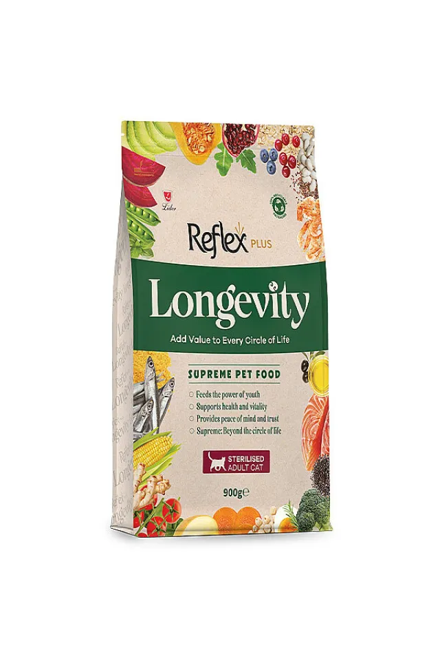 Plus Longevity Hipoalerjenik Kısırlaştırılmış Kedi Maması 900 g