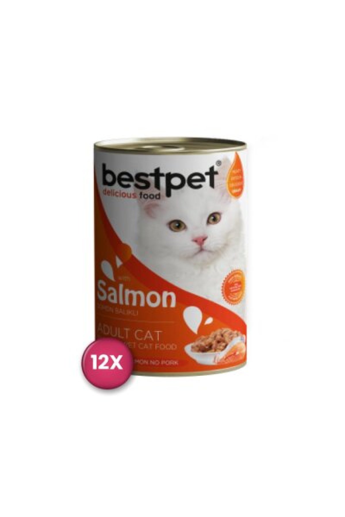 Somonlu Yetişkin Kedi Konservesi 400 gr x 12 Adet