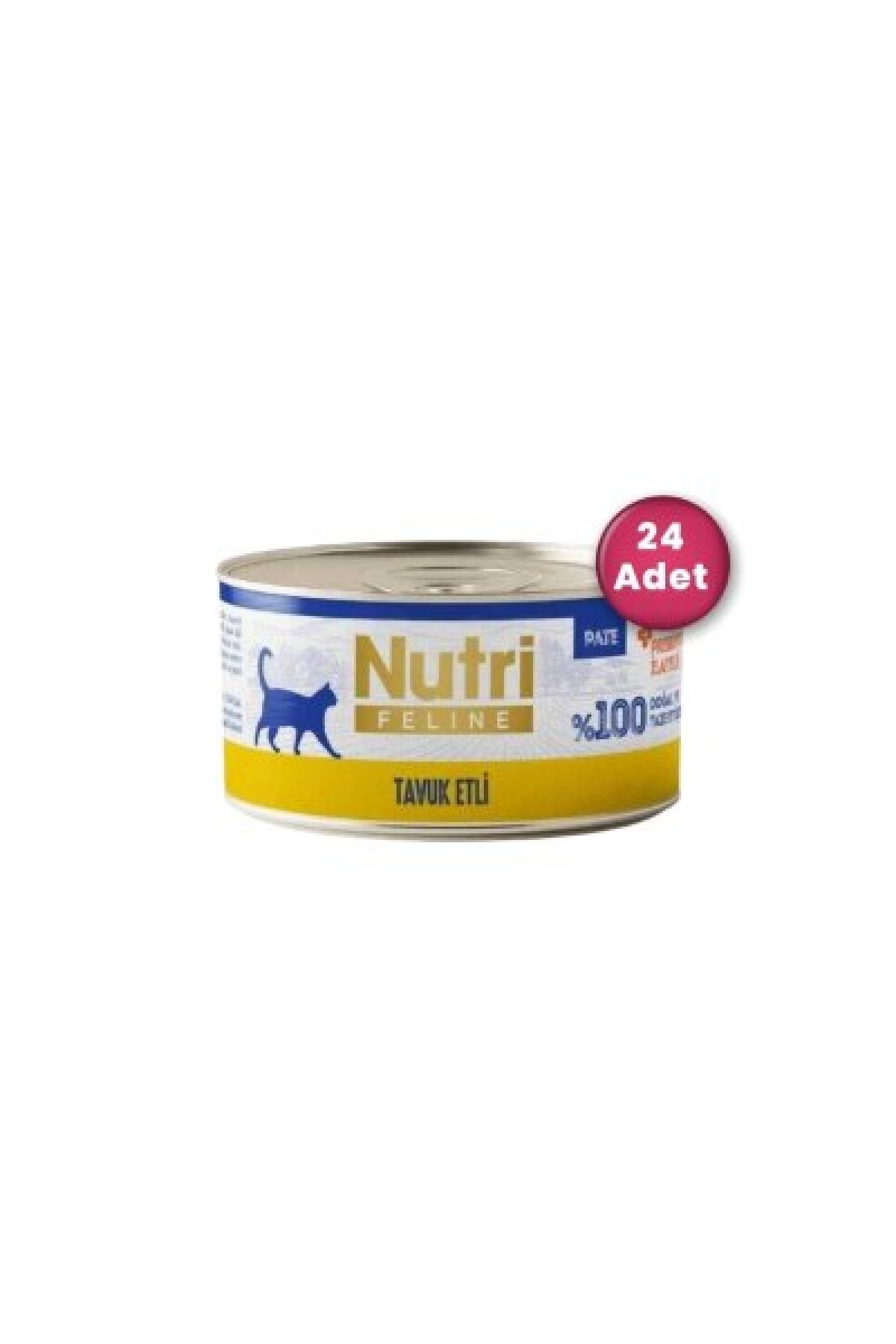 Tavuk Etli Tahılsız Yetişkin Kedi Konservesi 70 gr X 24 Adet