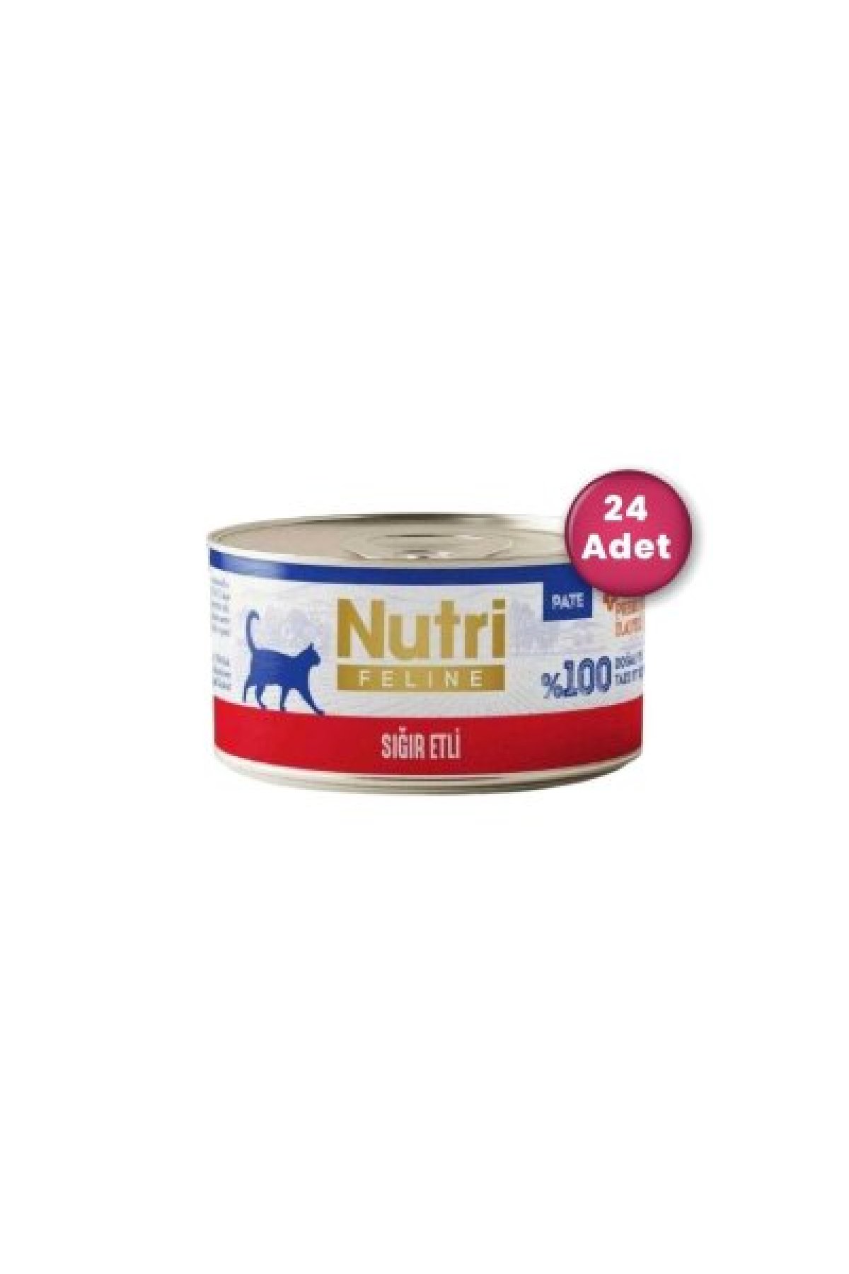 Sığır Etli Tahılsız Yetişkin Kedi Konservesi 70 gr X 24 Adet