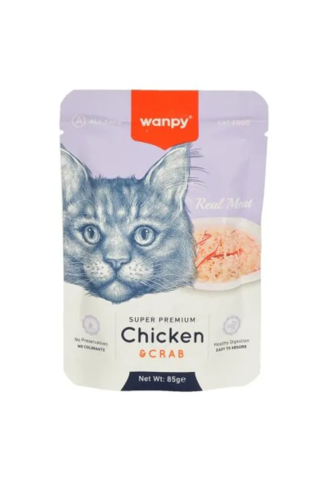 Pouch Tavuklu Yengeçli Kedi Konservesi 85 gr