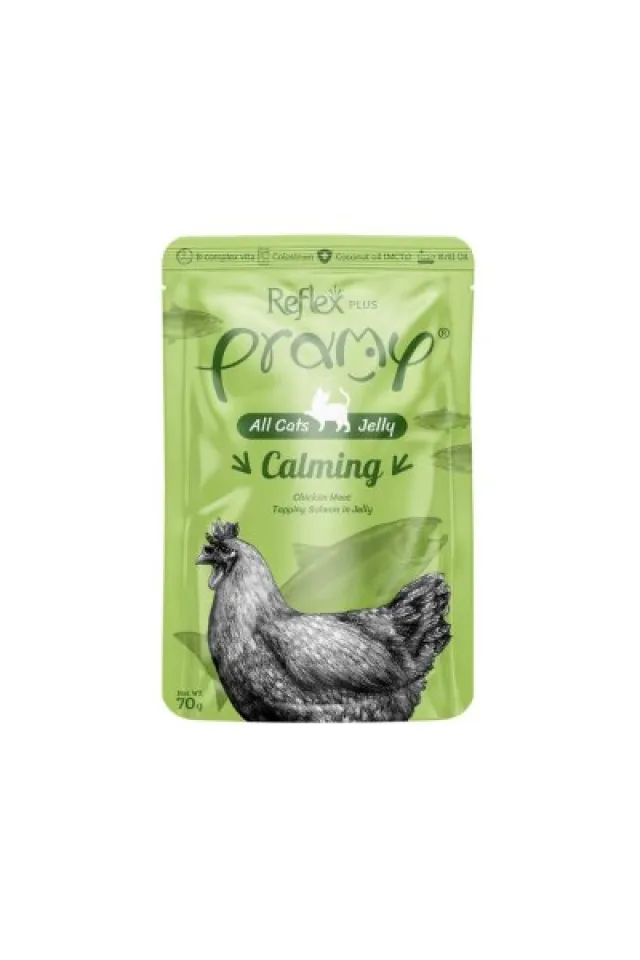 Calming Jelly Tavuk Etli Somonlu Yetişikin Kedi Konserve Maması 70 gr