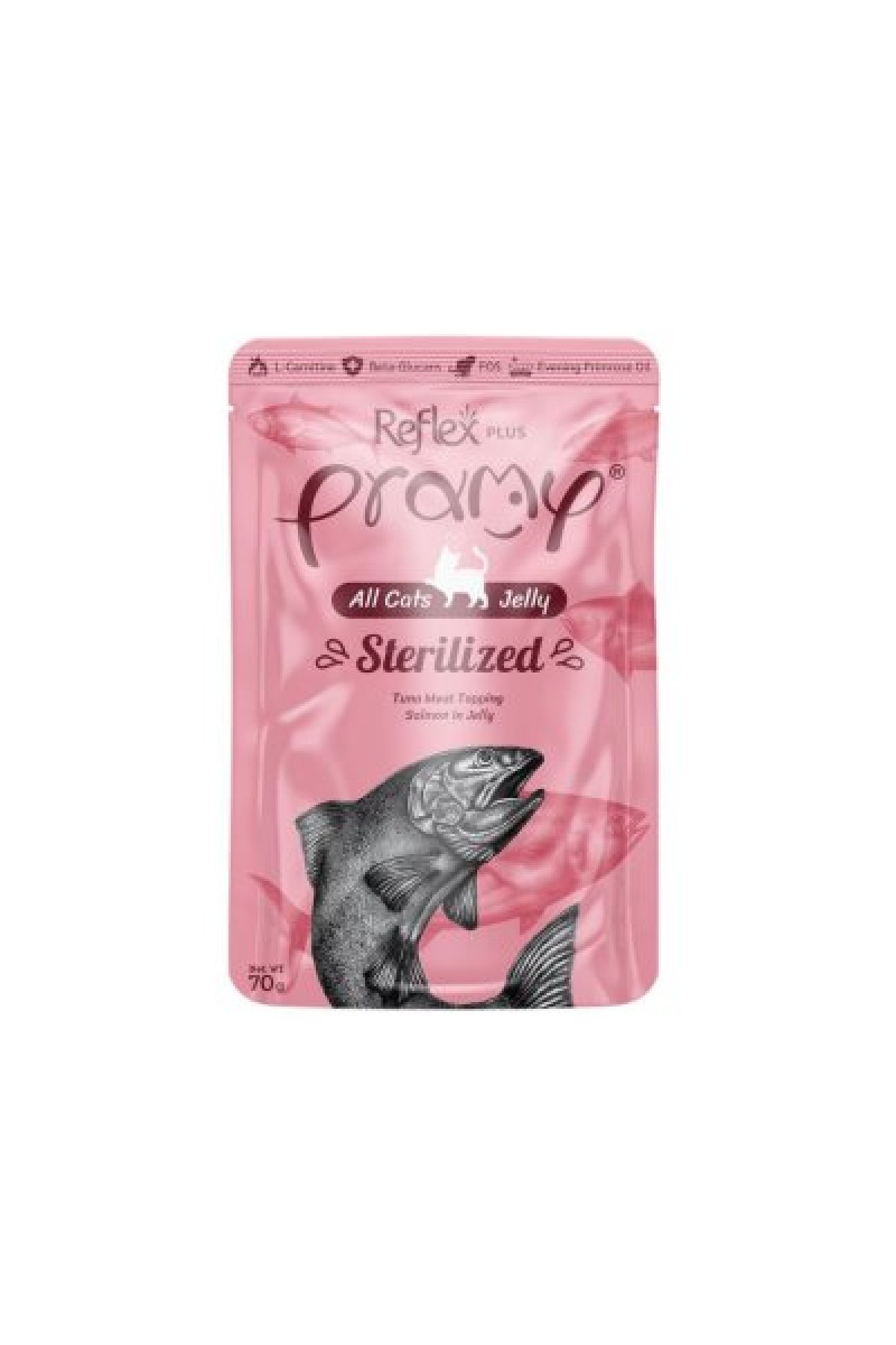 Strerilizied  Probiyotik İçerikli Kısırlaştırılmış Ton Balıklı Yetişikin Kedi Konserve Maması 70 gr