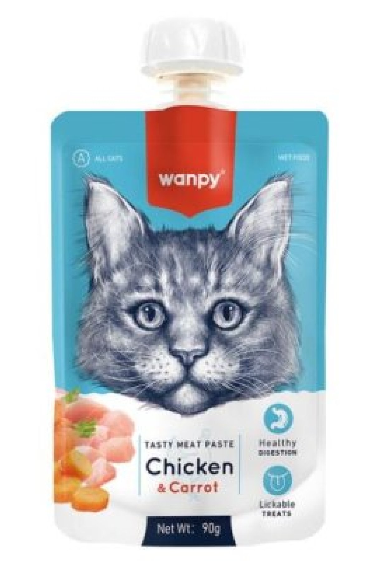 Taze Tavuklu ve Havuçlu  Kedi Et Ezmesi 90 gr