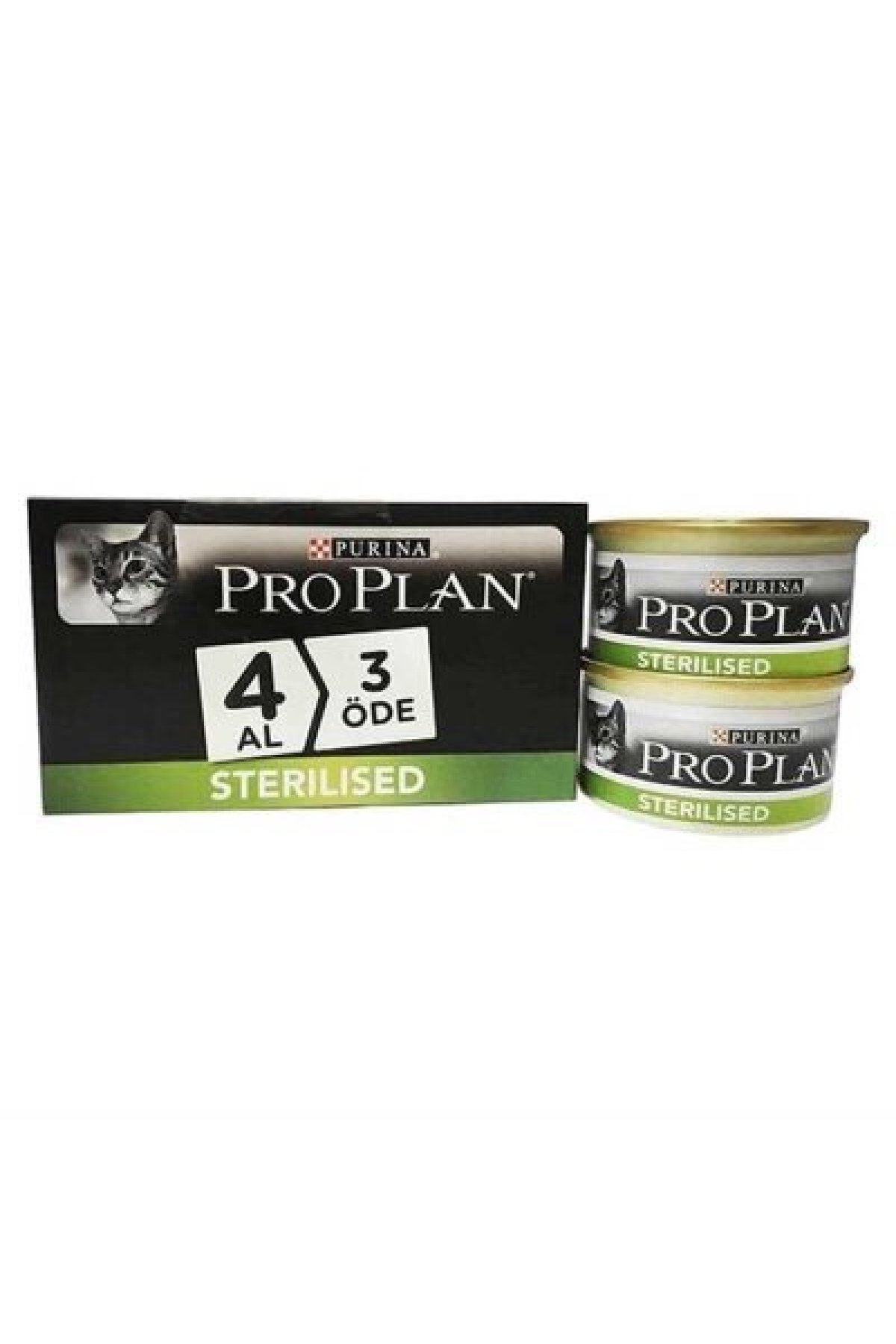 Sterilised Somonlu Yetişkin Kedi Konservesi 85 gr (4 AL 3 ÖDE)