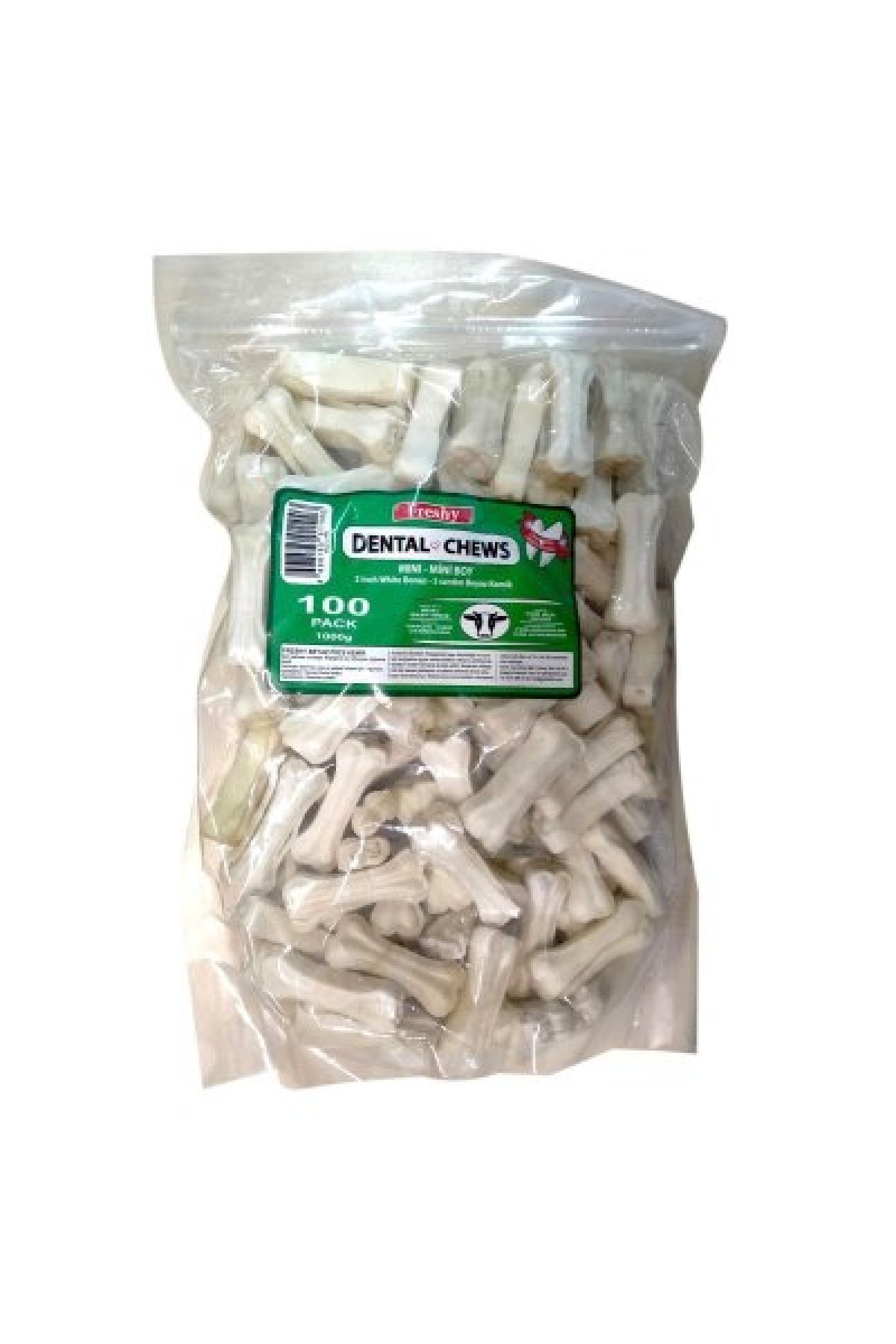 Beyaz Dental Kemik 5 cm 100 Adet