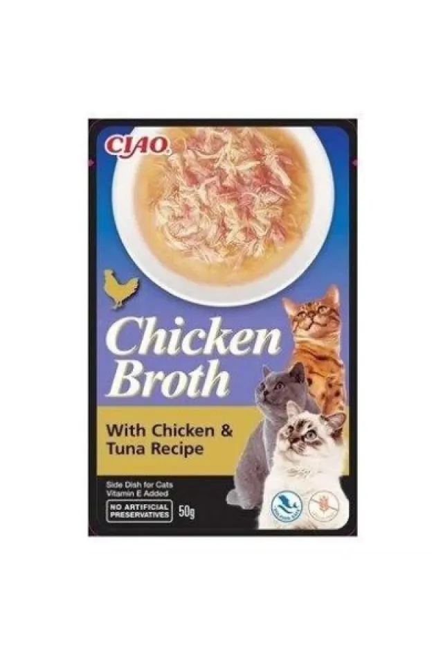 Chicken Churu Broth Ton Balıklı ve Tavuk Sulu Kedi Ödül Maması 50 gr