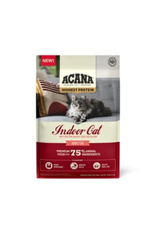 Indoor Yüksek Proteinli Tavuk ve Balıklı Evde Beslenen Kediler İçin Yetişkin Kedi Maması 4,5 kg