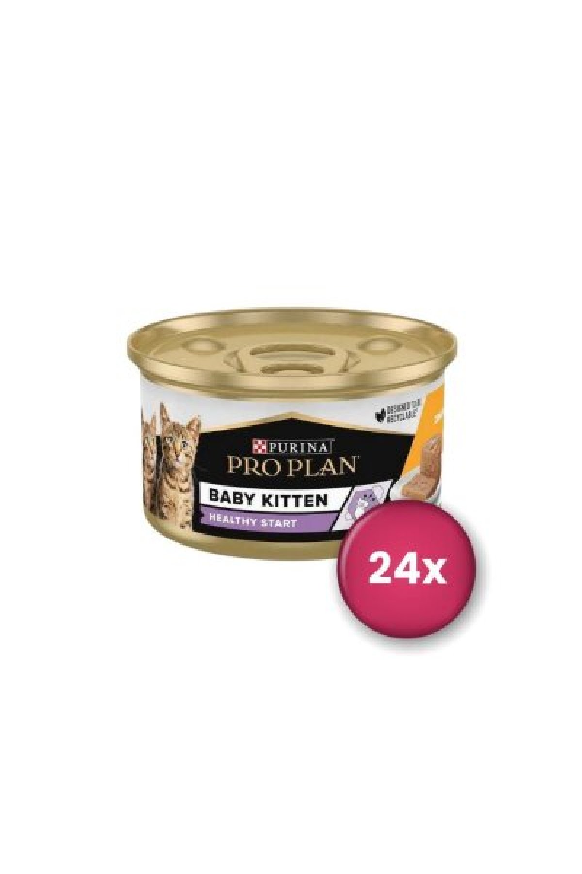 Baby Kitten Yavru Kedi Konserve Maması 85 gr X 24 Adet