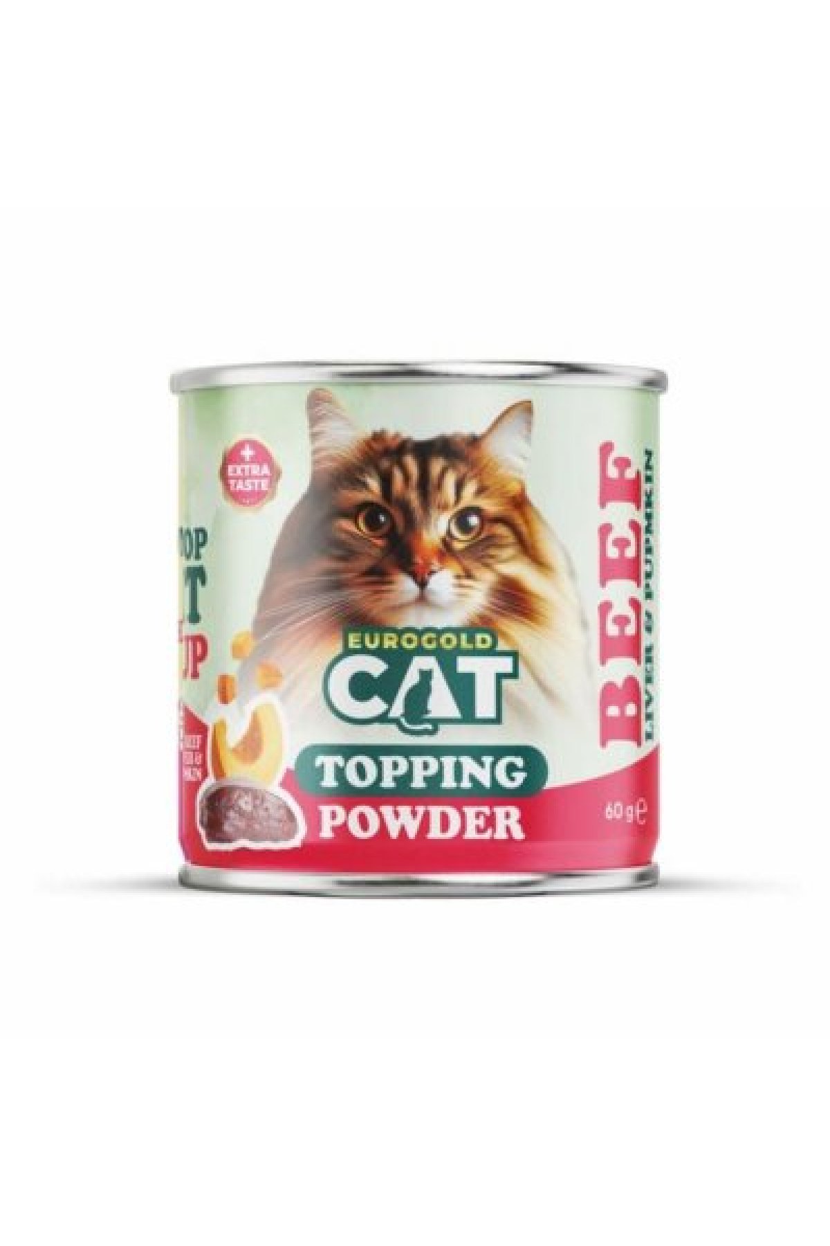 EuroGold Cat Topping Powder Dana Ciğerli Mama Tozu 60 Gr