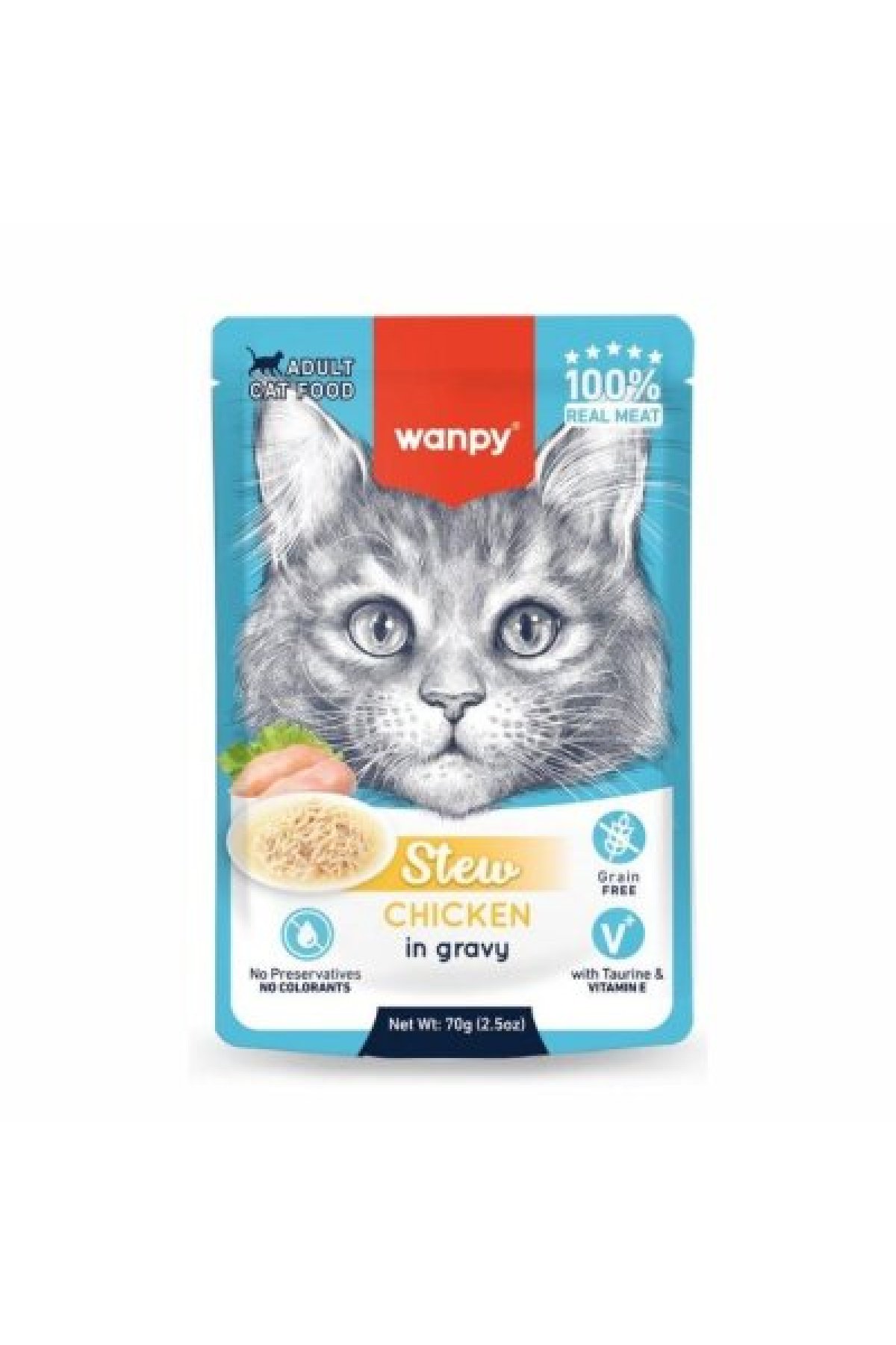 Stew Gravy Pocuh Tavuklu Yetişkin Yaş Kedi Maması 70 gr
