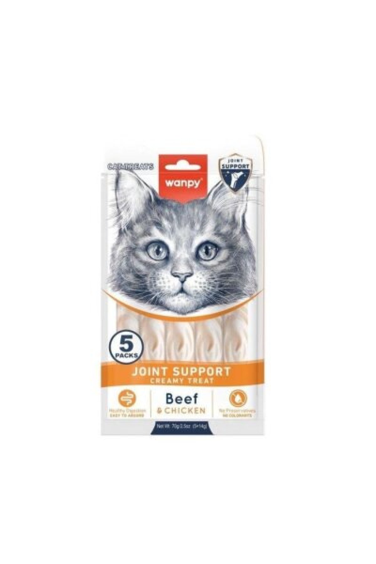 Bone Support Sığır Eti ve Tavulu Sıvı Krema Kedi Ödülü 5x14 Gr