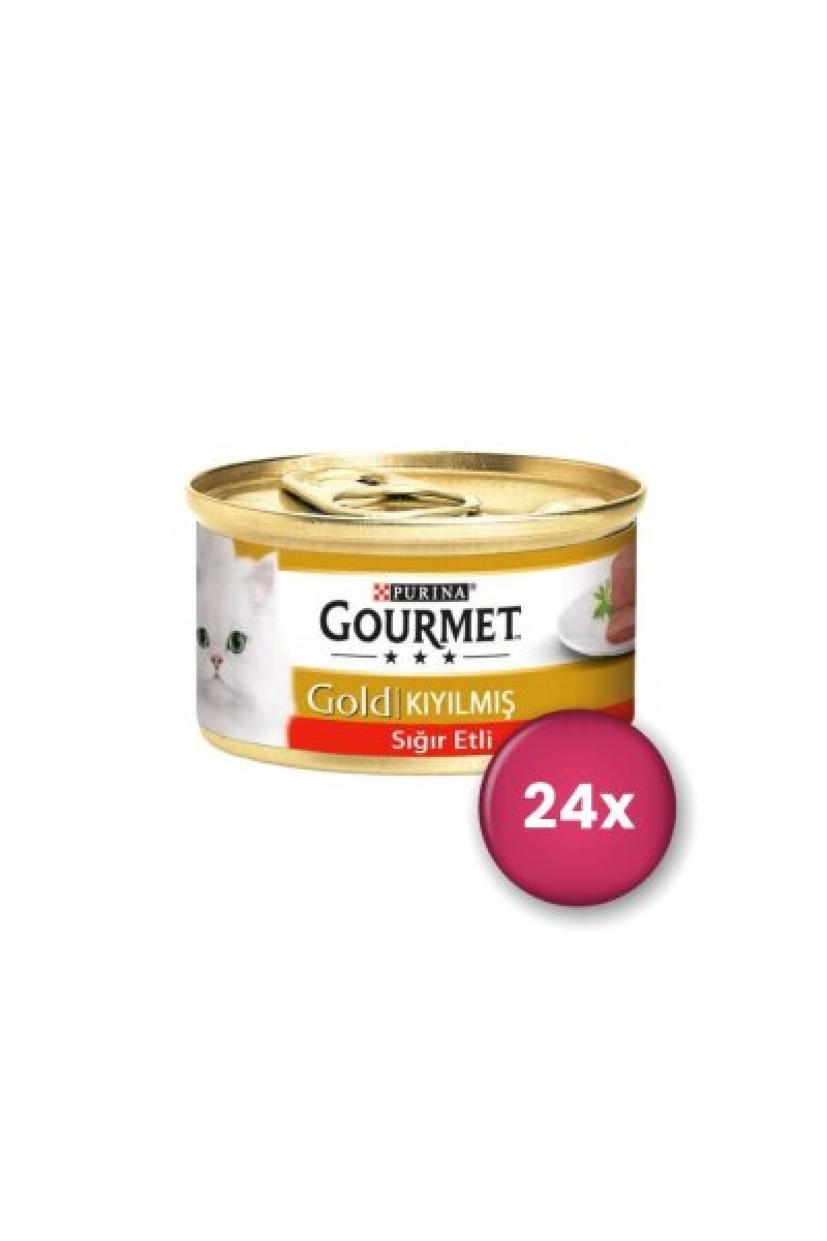 Kıyılmış Sığır Etli Yetişkin Kedi Konservesi 24 X 85 gr