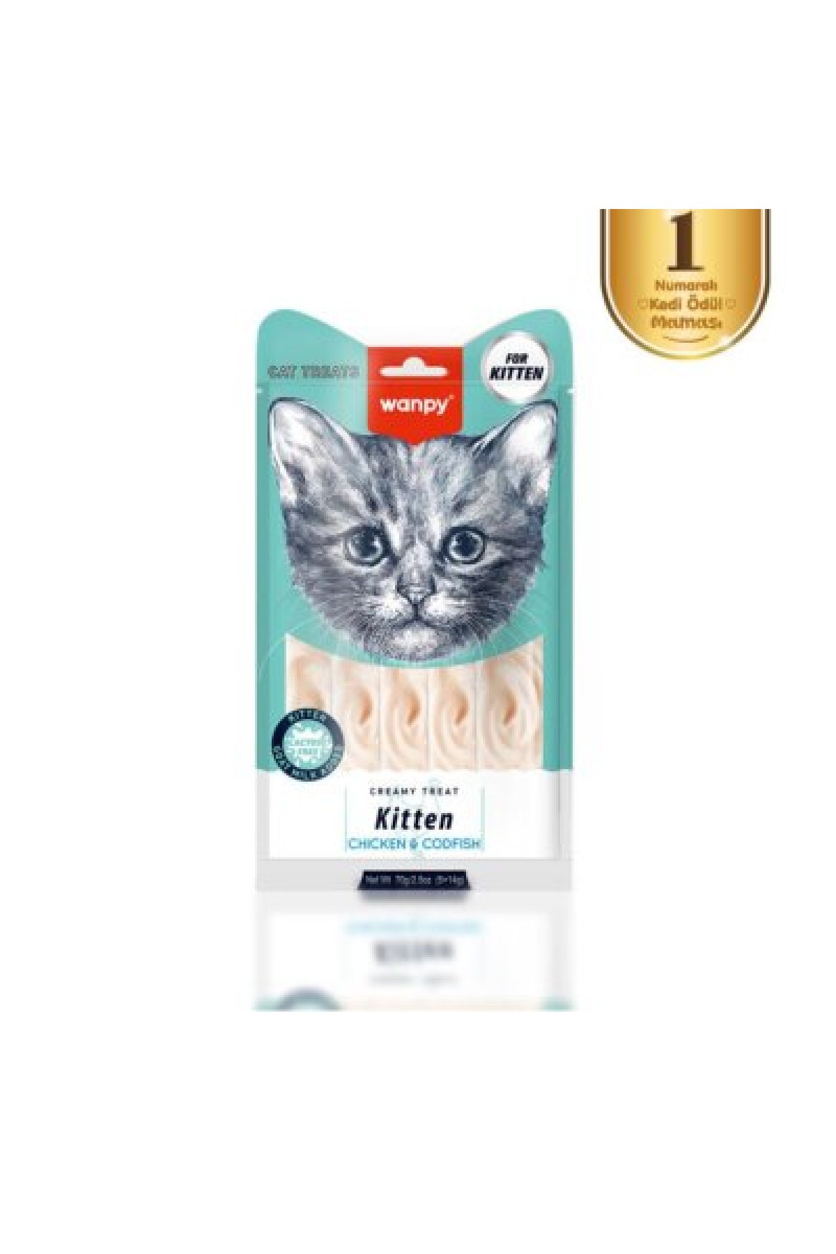Tavuklu & Morinalı Yavru Kedi Krema Ödülü 5×14 Gr