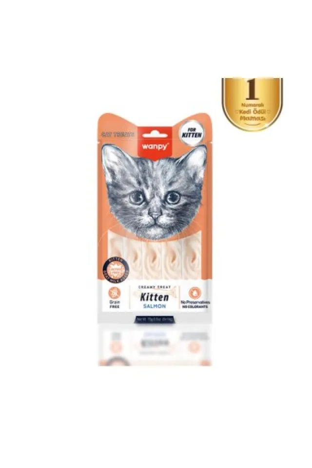 Somonlu Yavru Kedi Krema Ödülü 5x14 Gr
