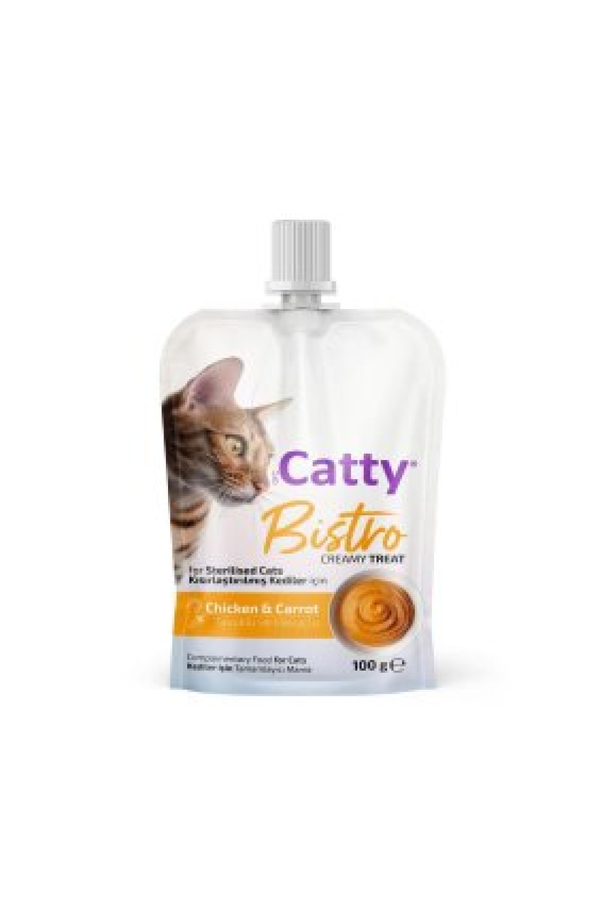Bistro Tavuklu ve Havuçlu Kısır Kedi Krema Ödülü 100 Gr