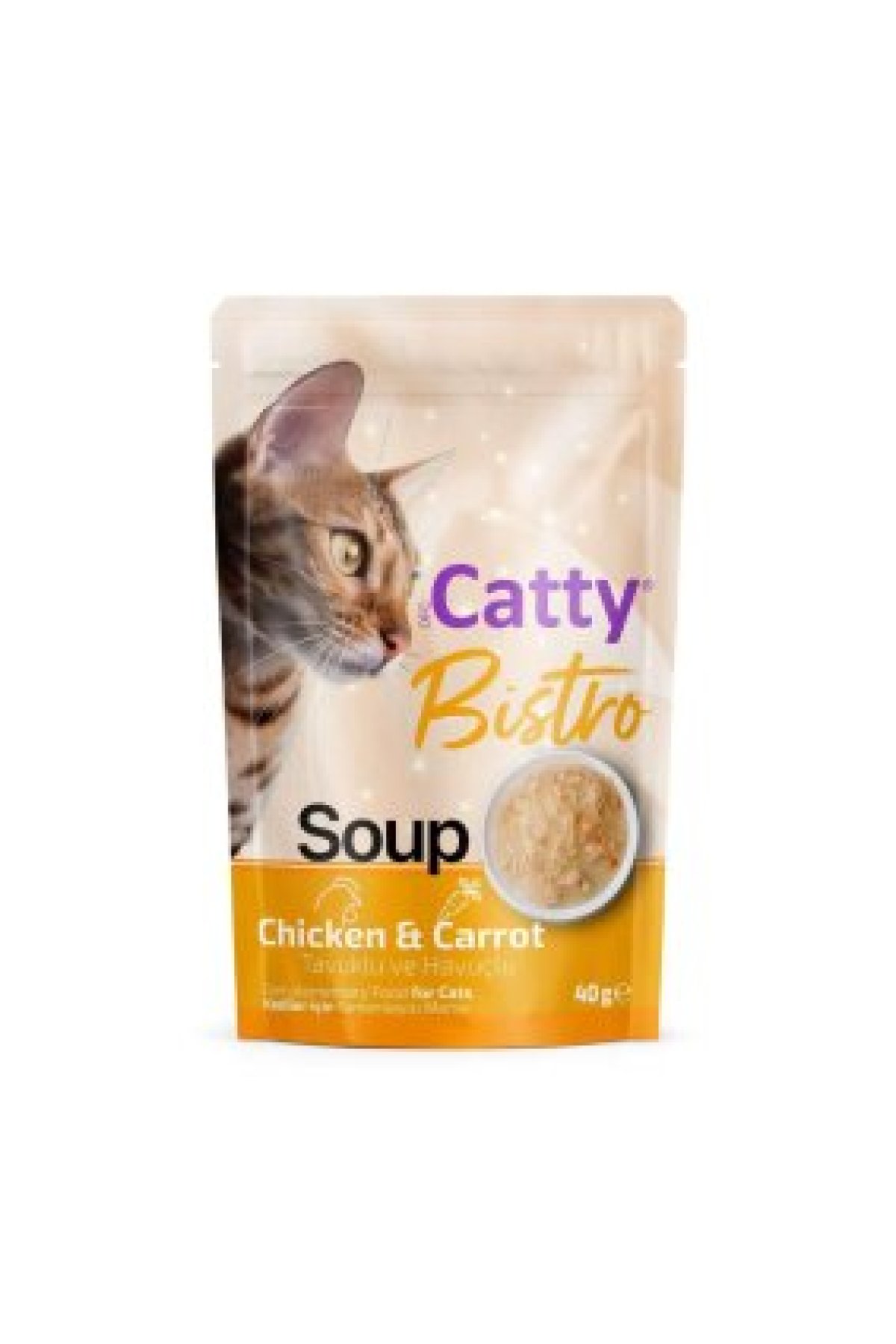 Bistro Tavuklu ve Havuçlu Kedi Çorbası 40 Gr