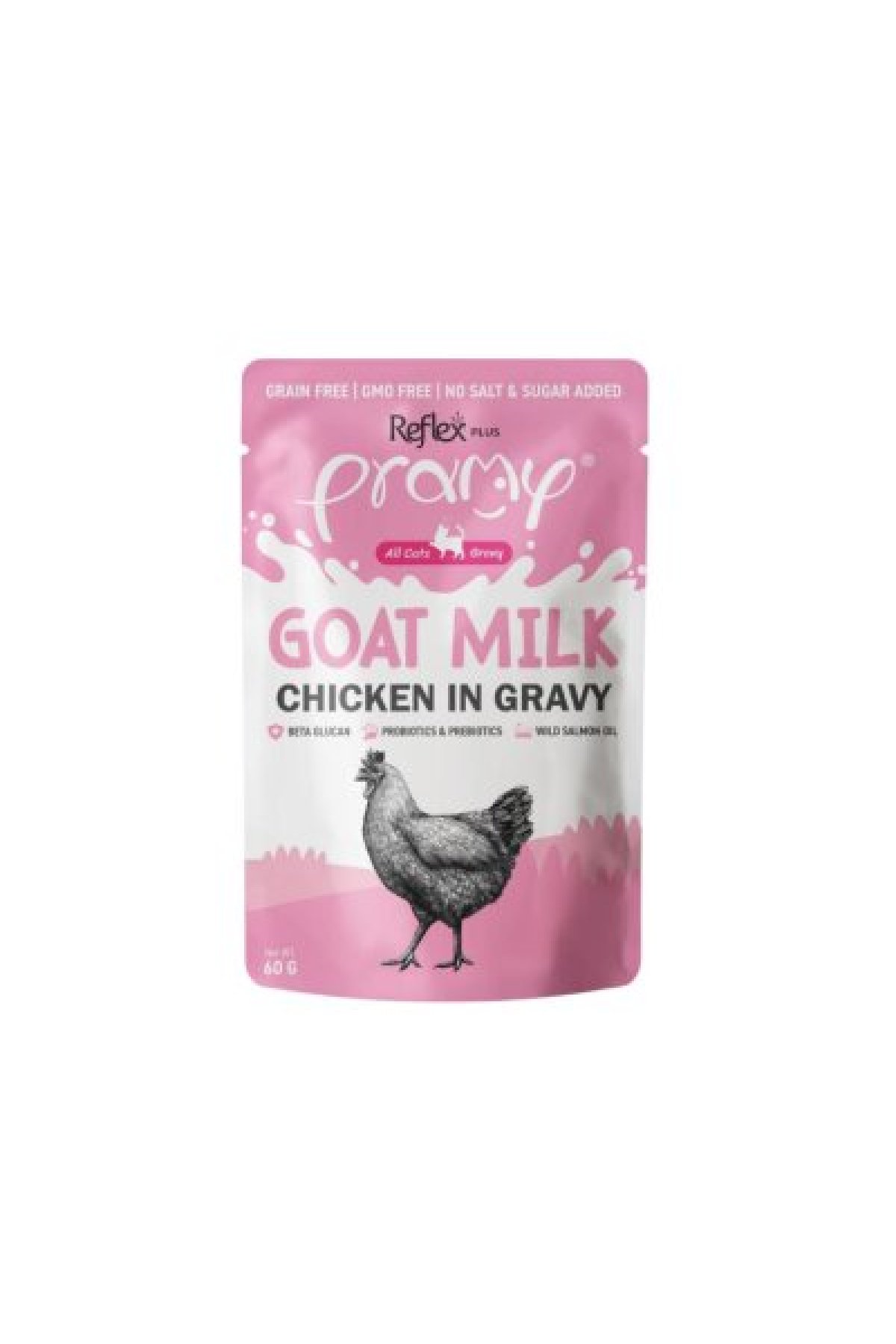 Pramy Goat Milk Sos İçinde Keçi Sütlü ve Tavuklu Kedi Konservesi 60 Gr