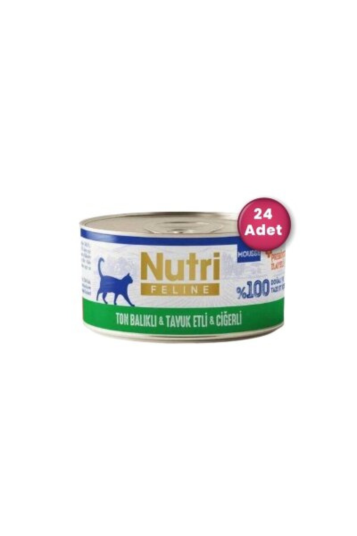 Mousse Ton Balıklı Tavuk Etli ve Ciğerli Tahılsız Yetişkin Kedi Konservesi 70 gr X 24 Adet