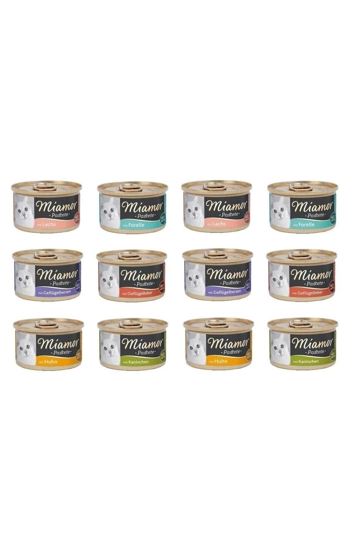Yaş Kedi Maması Karma Konserve 85 Gr 12'li Paket