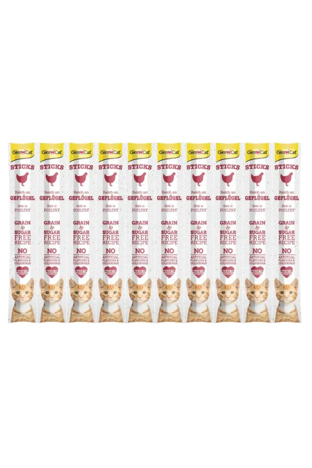 Kedi Ödül Çubuğu Sticks Kümes Hayvanı 10'lu