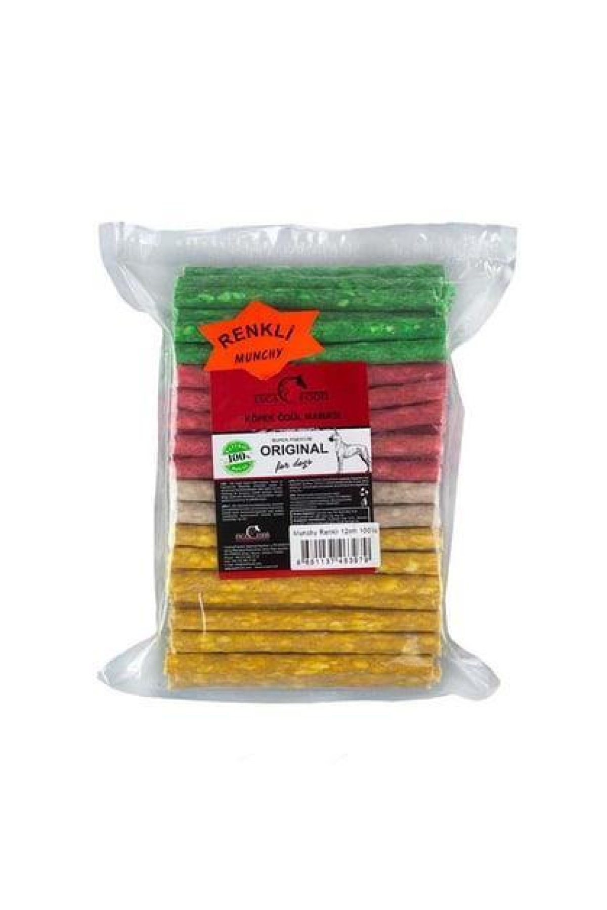Renkli Munchy Çubuk Köpek Ödülü 100'lü