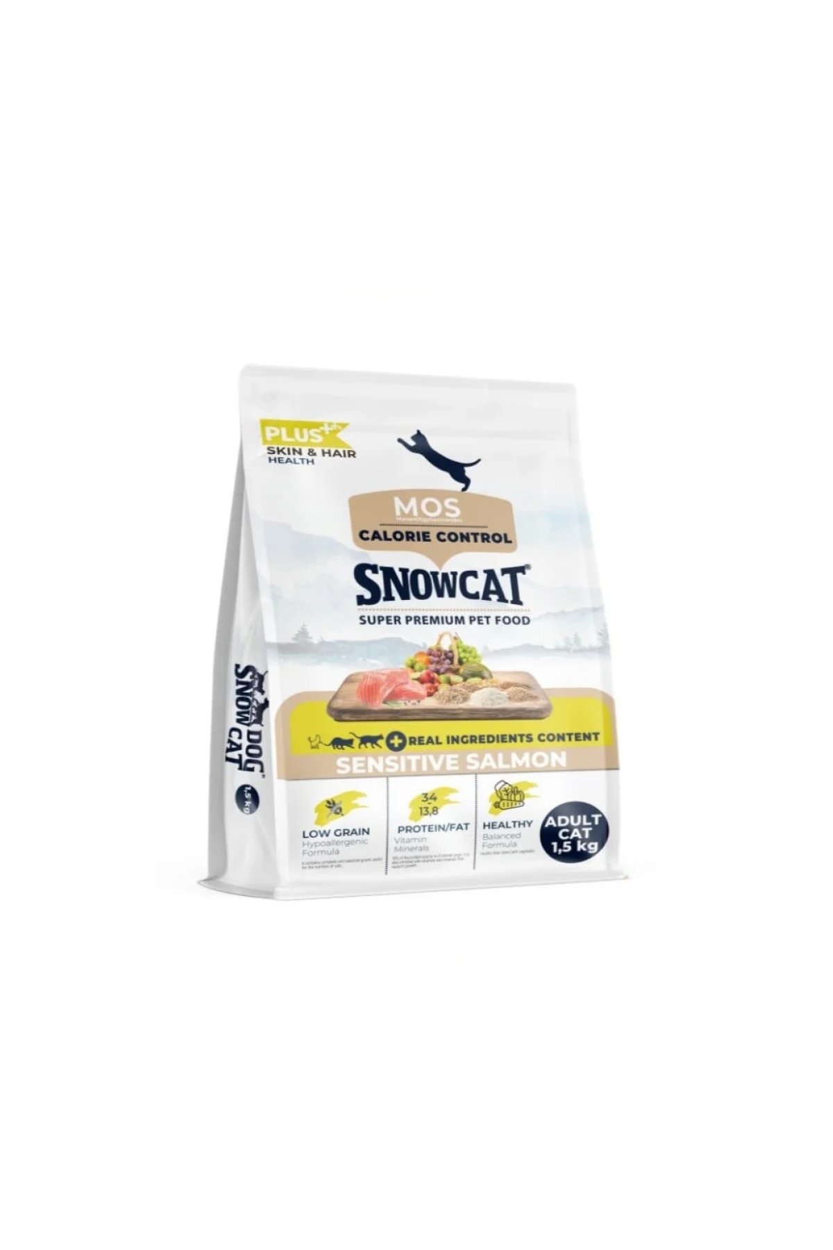 Plus Düşük Tahıllı Yetişkin Kedi Maması Somonlu 1,5 Kg