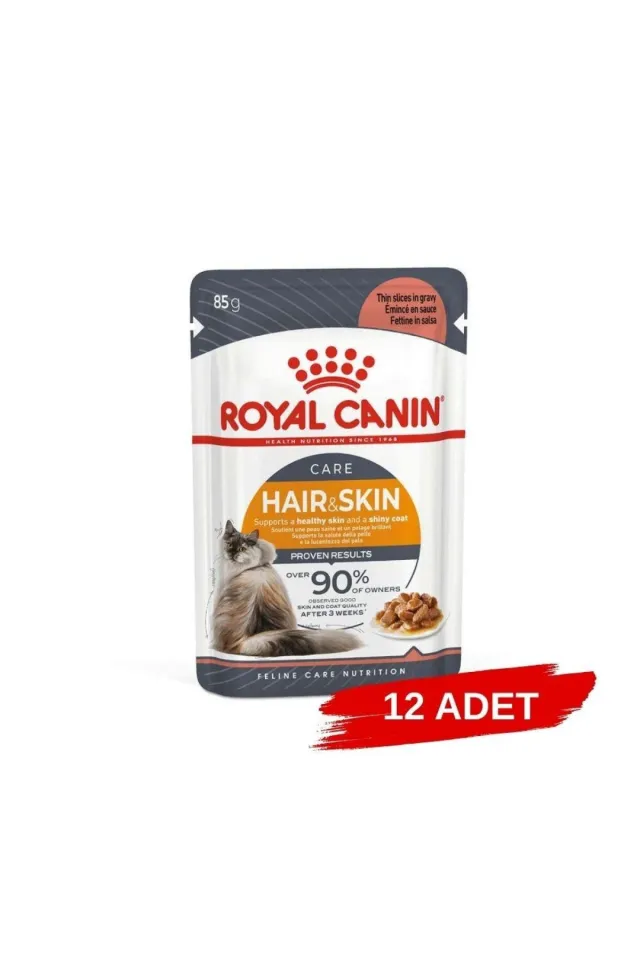 Gravy Hair Skin Yaş Kedi Maması 85 Gr x 12 Adet