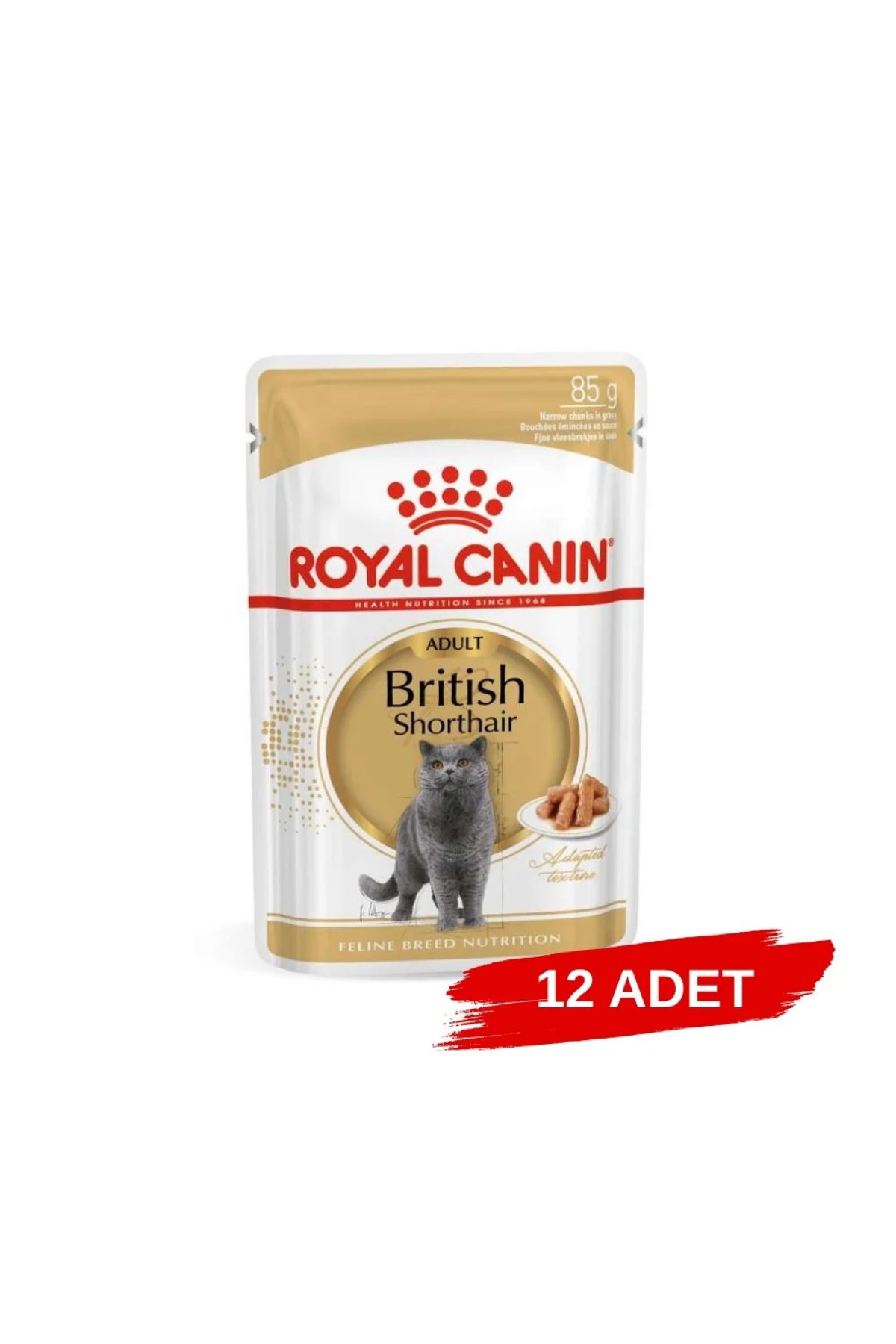 British Shorthair Yaş Kedi Maması 85 Gr x 12 Adet