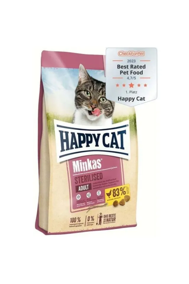 Minkas Sterilised Tavuk Etli Kısırlaştırılmış Kedi Maması 1,5 Kg