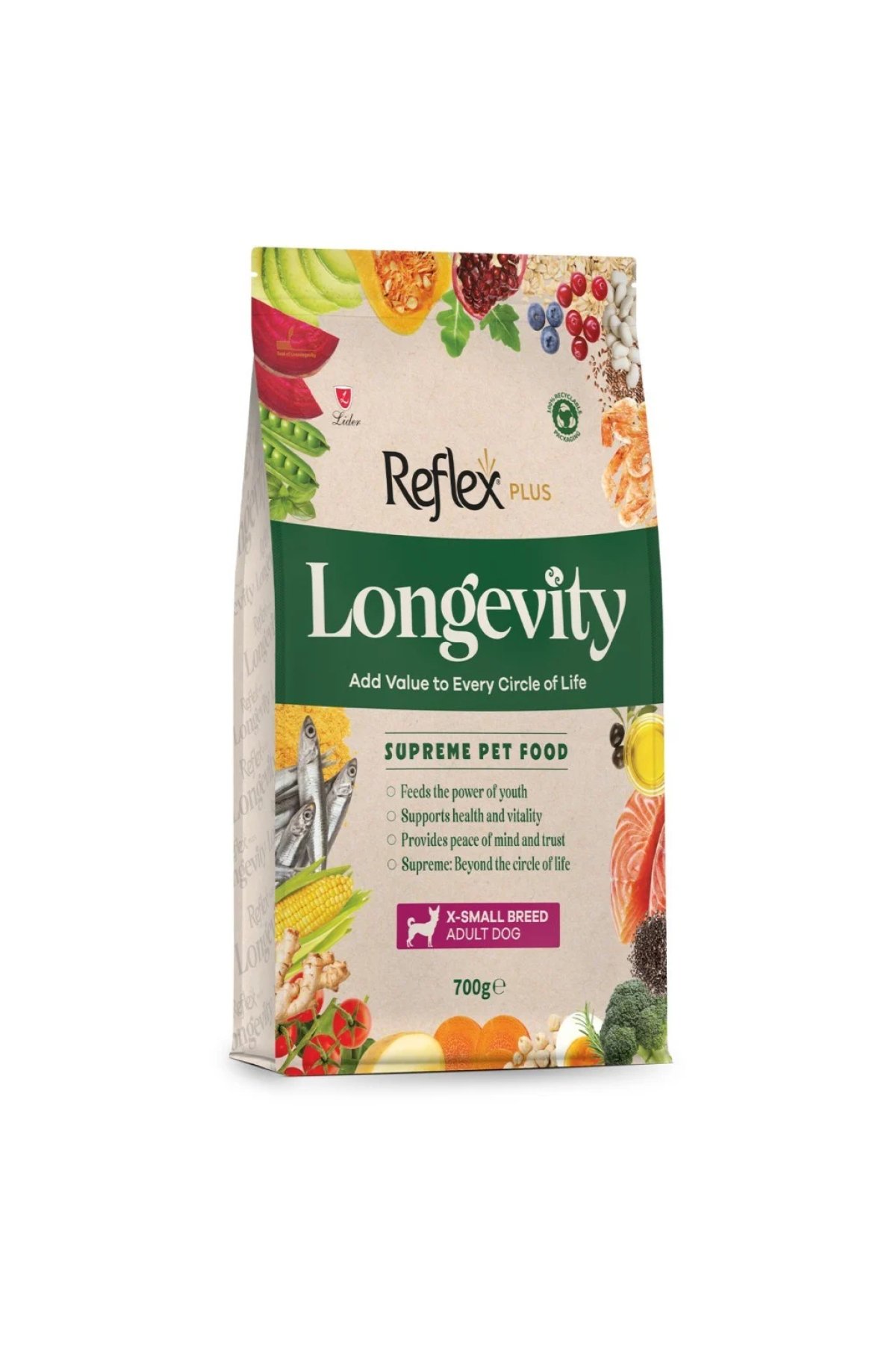 Longevity Hipoalerjenik Çok Küçük Irk Yetişkin Köpek Maması 700gr