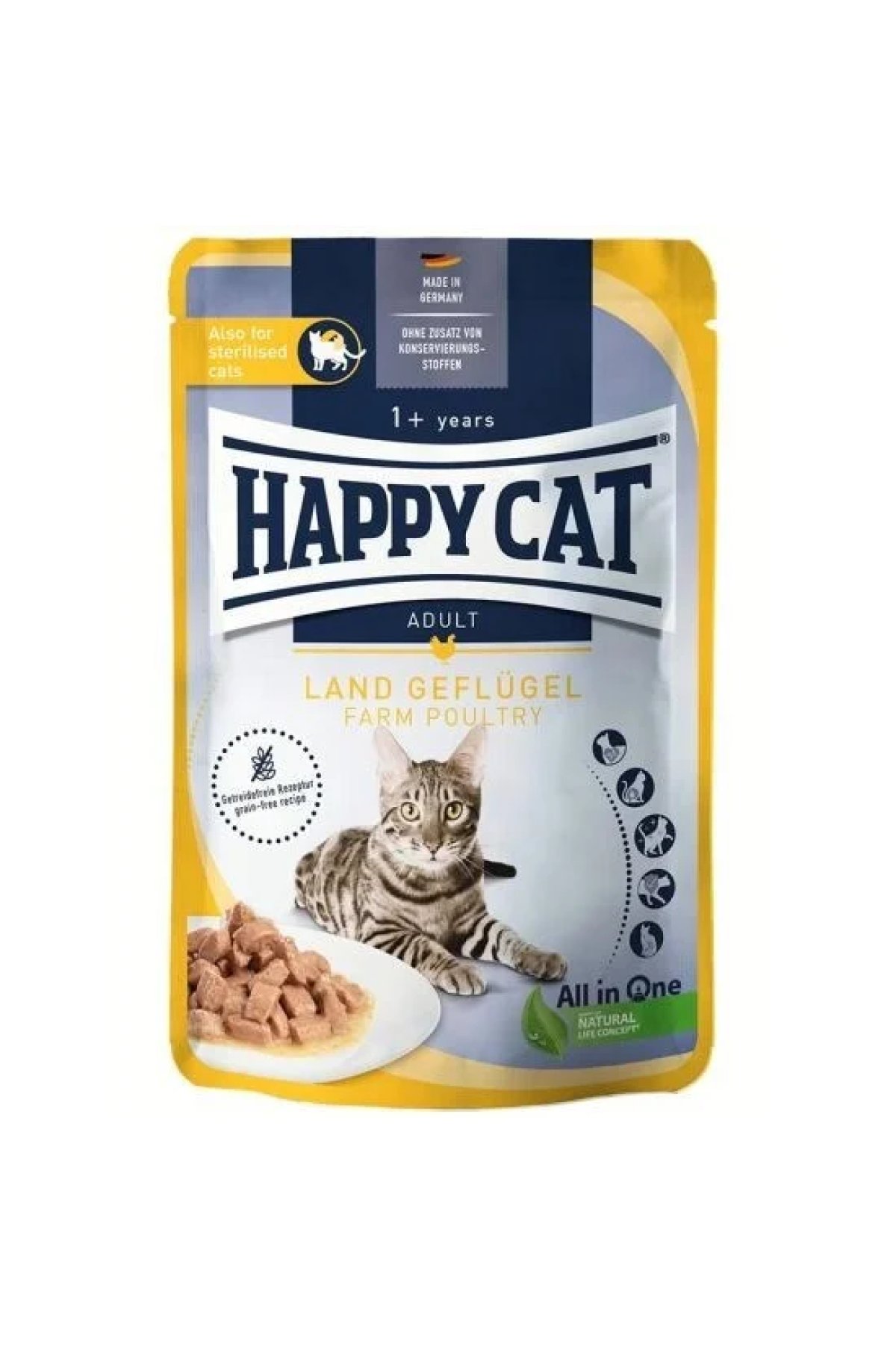 Kedi Yaş Maması Kümes Hayvanlı 85 Gr