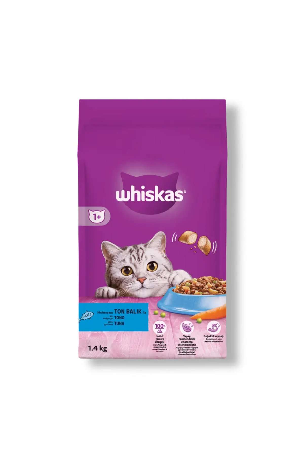 Ton Balıklı ve Sebzeli Yetişkin Kedi Maması 1,4 kg