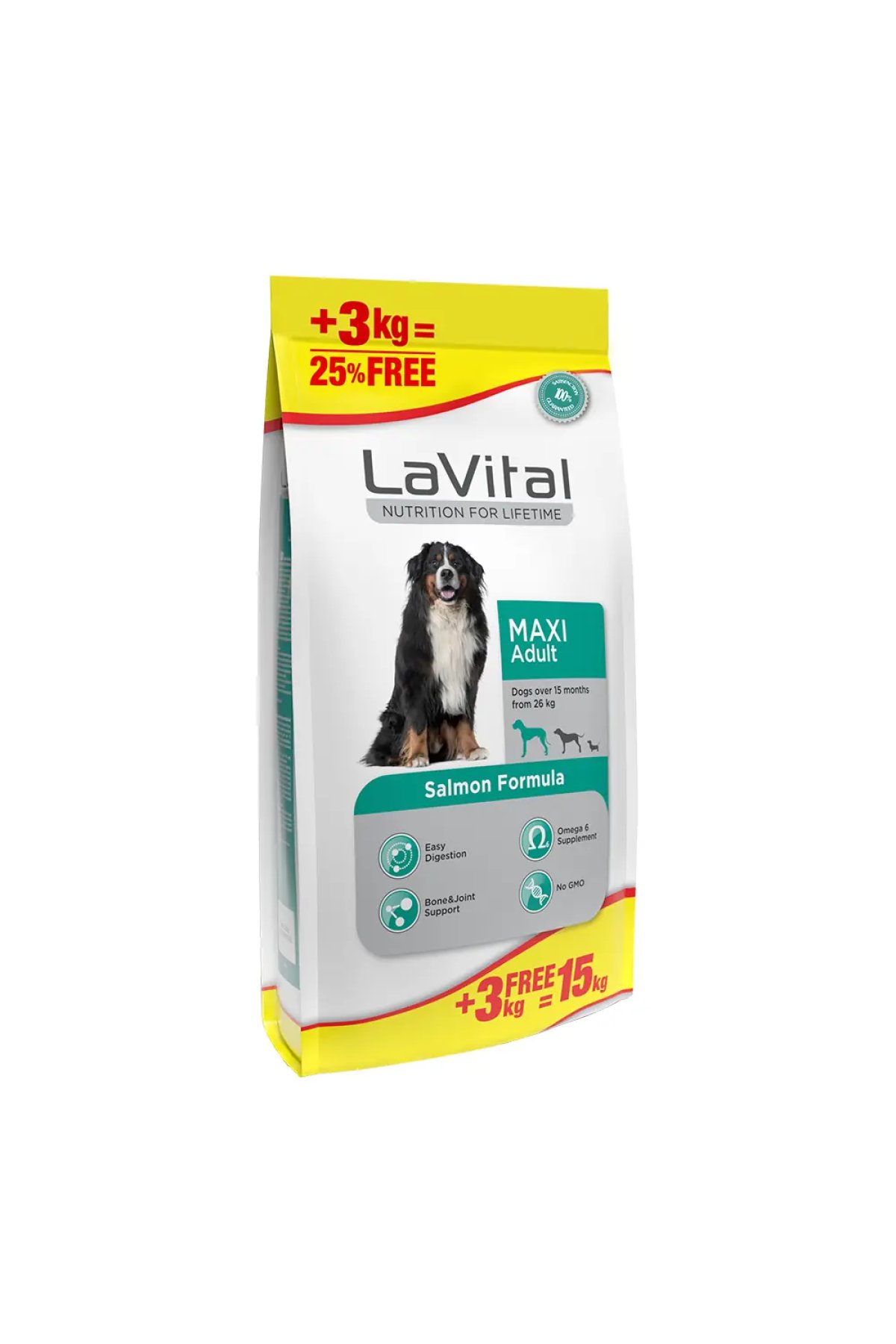 Somonlu Büyük Irk Yetişkin Köpek Maması 12 kg + 3 kg