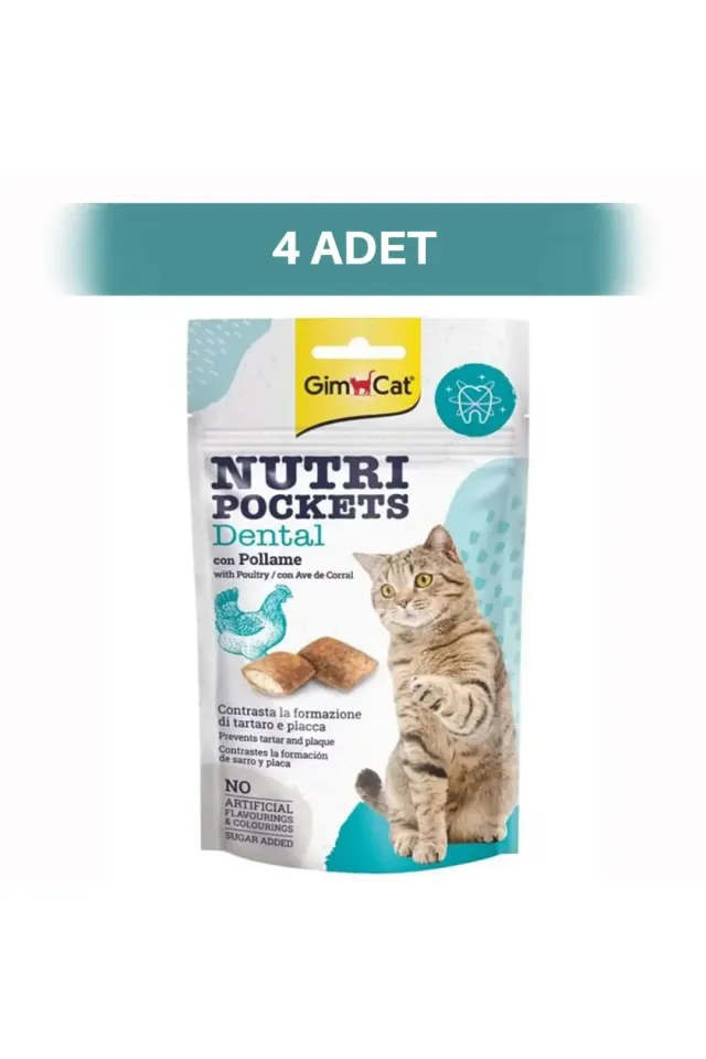 Nutripockets Kedi Ödülü Dental 60 gr x 4 Adet
