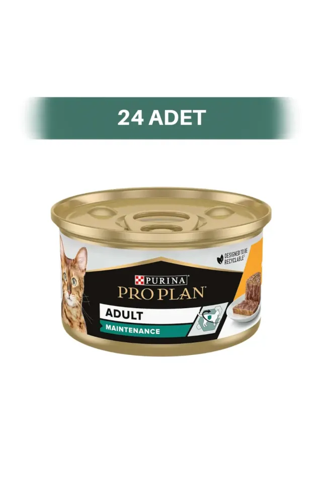 Adult Tavuk Etli Yetişkin Kedi Konservesi 24 x 85 gr