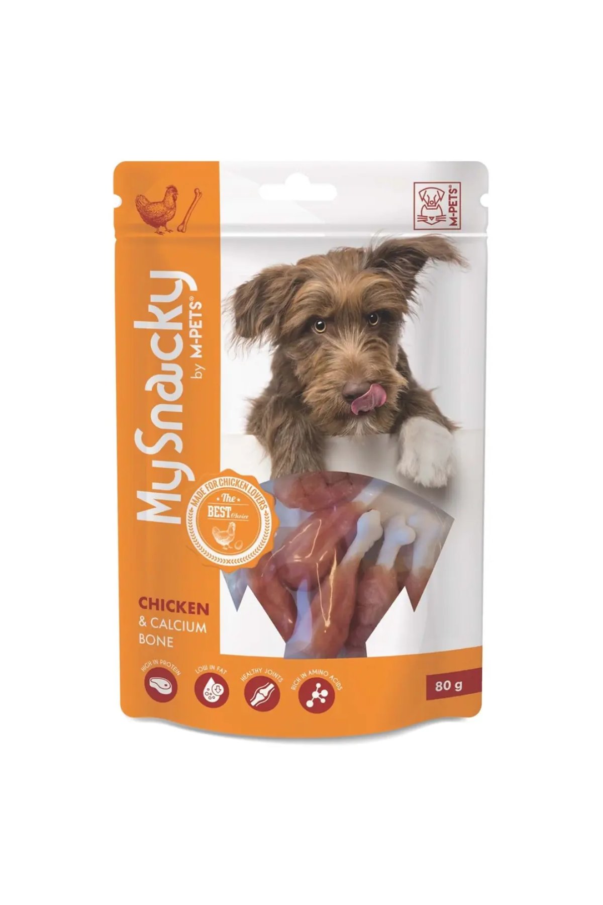 TAVUK & KALSİYUM KEMİK KÖPEK ÖDÜLÜ 80GR