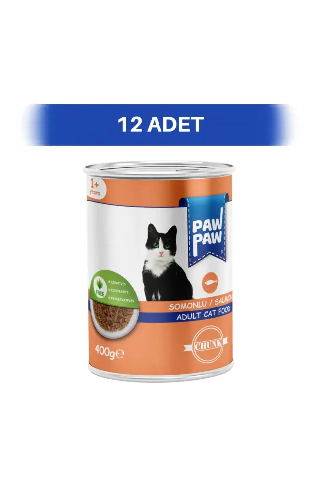 Somonlu Chunk Yetişkin Kedi Konservesi 12 x 400 gr