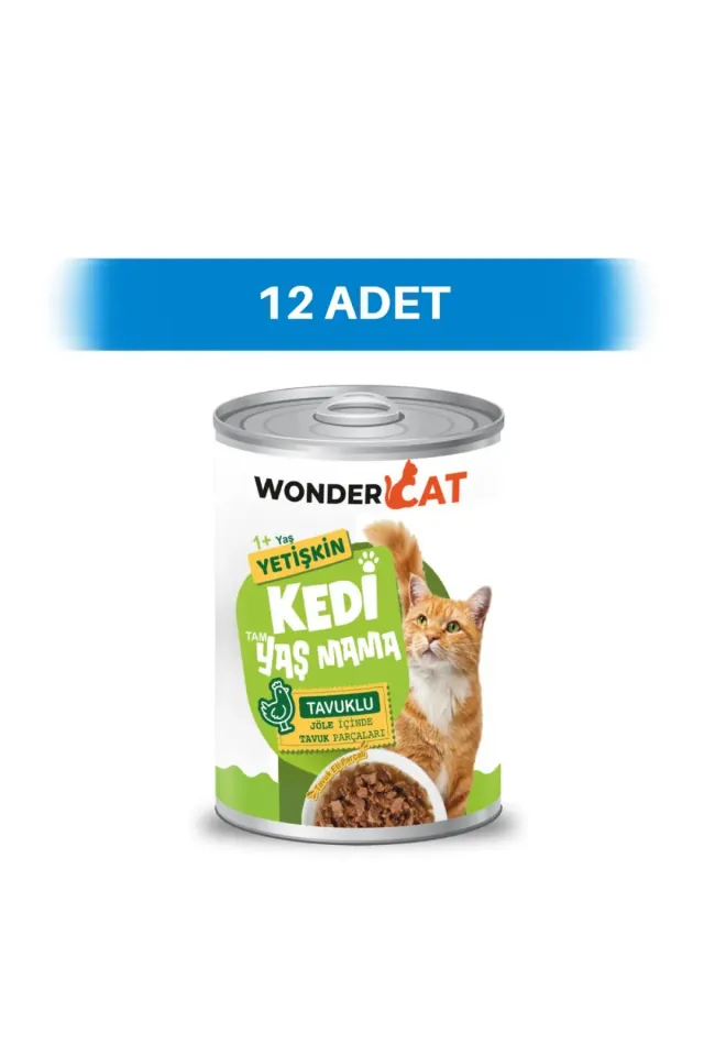 Tavuklu Yetişkin Kedi Konservesi 12 x 400 gr