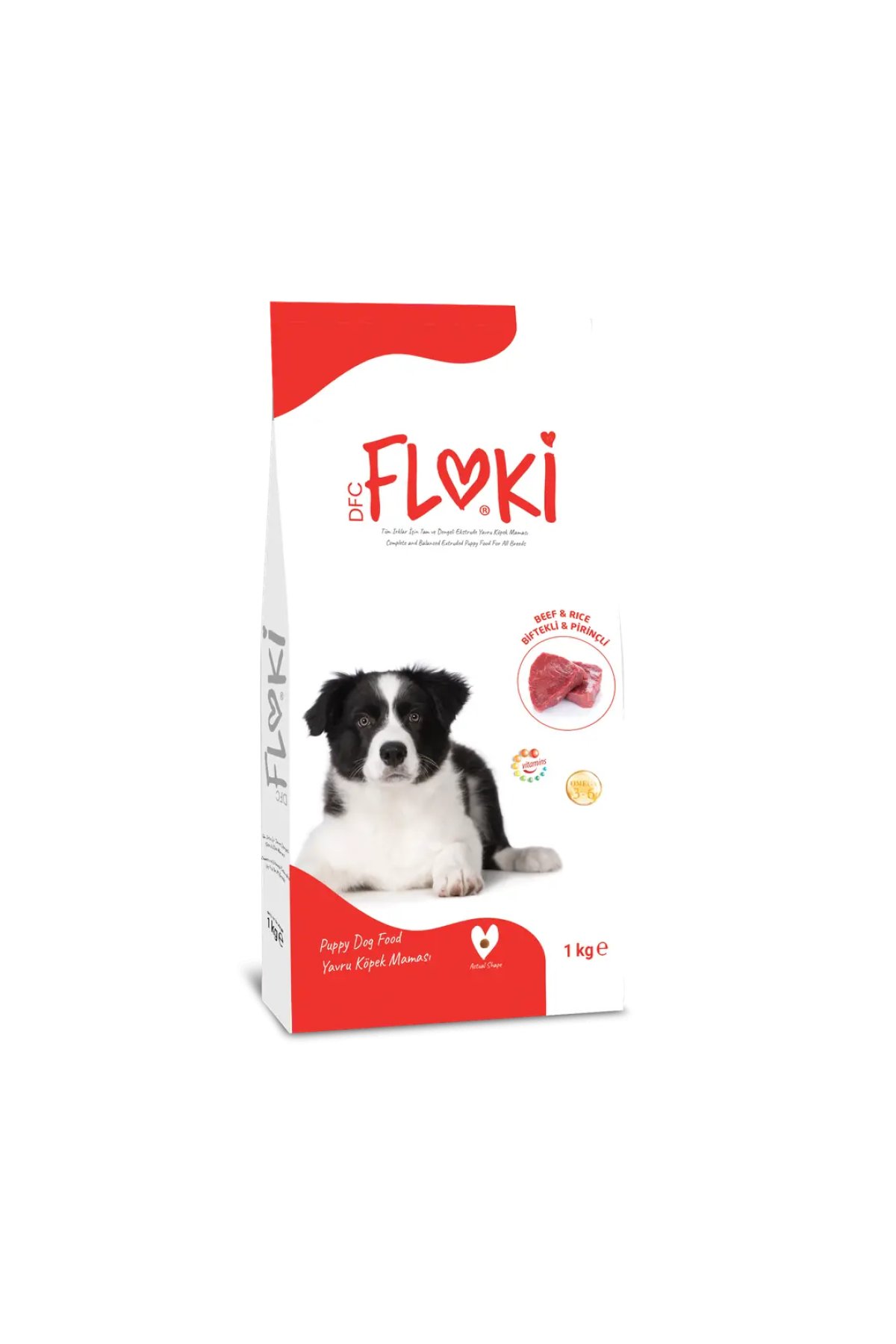 Biftekli ve Pirinçli Yavru Köpek Maması 1 kg