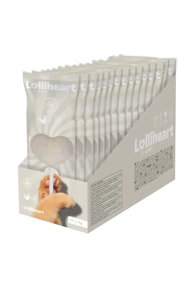 Lolliheart Tavuklu ve Sütlü Lolipop Kedi Ödül Maması 15 x 4 gr