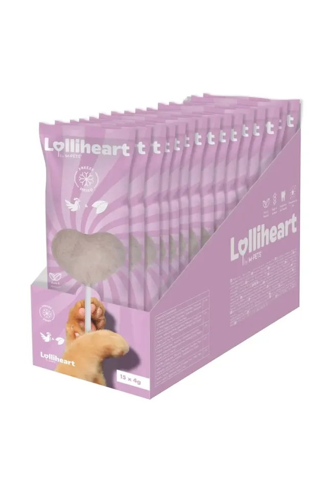 Lolliheart Tavuklu ve Mor Patates Lolipop Kedi Ödül Maması 4gr (15'li)