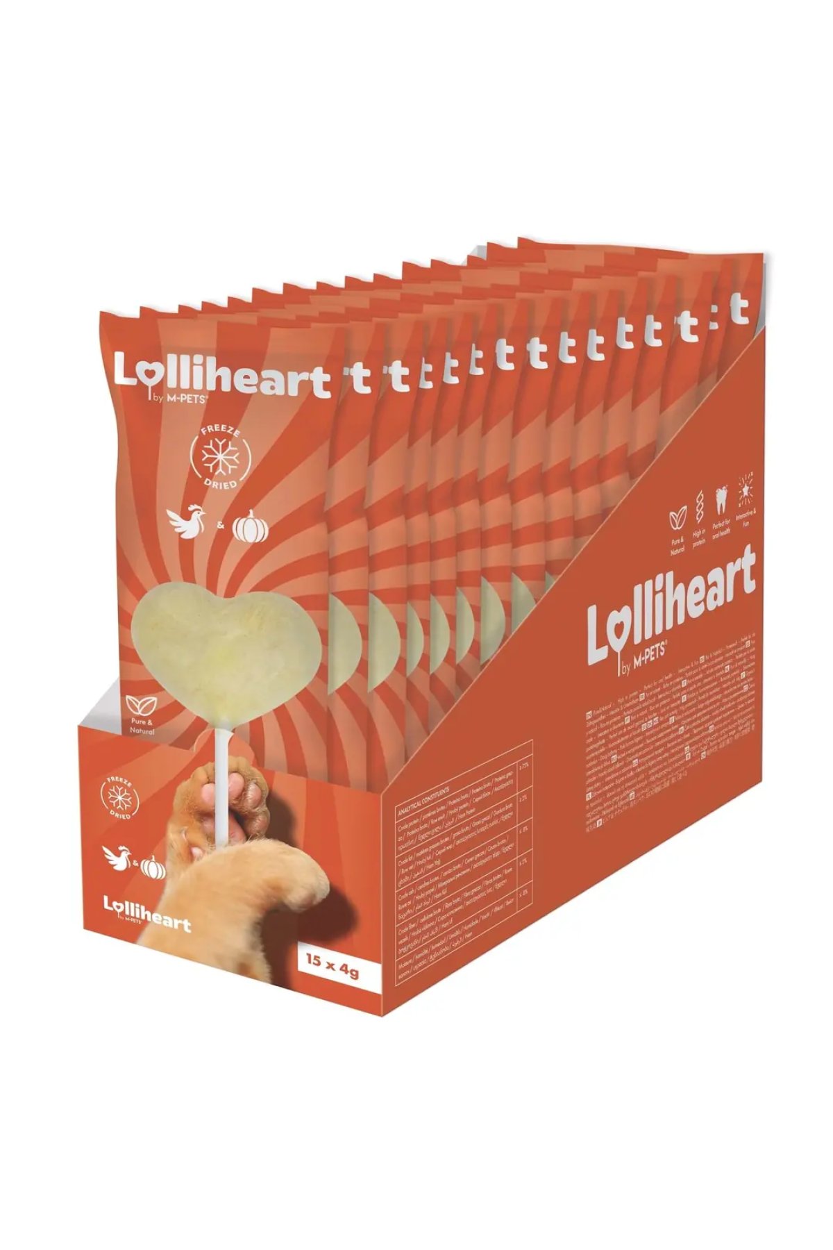 Lolliheart Tavuklu ve Balkabaklı Lolipop Kedi Ödül Maması 4gr (15'li)