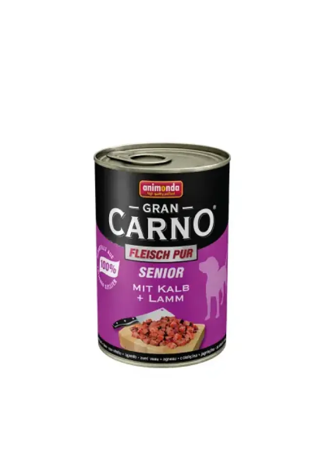 GranCarno Sığır Etli ve Kuzu Etli Yaşlı Köpek Konservesi 6 x 400 gr