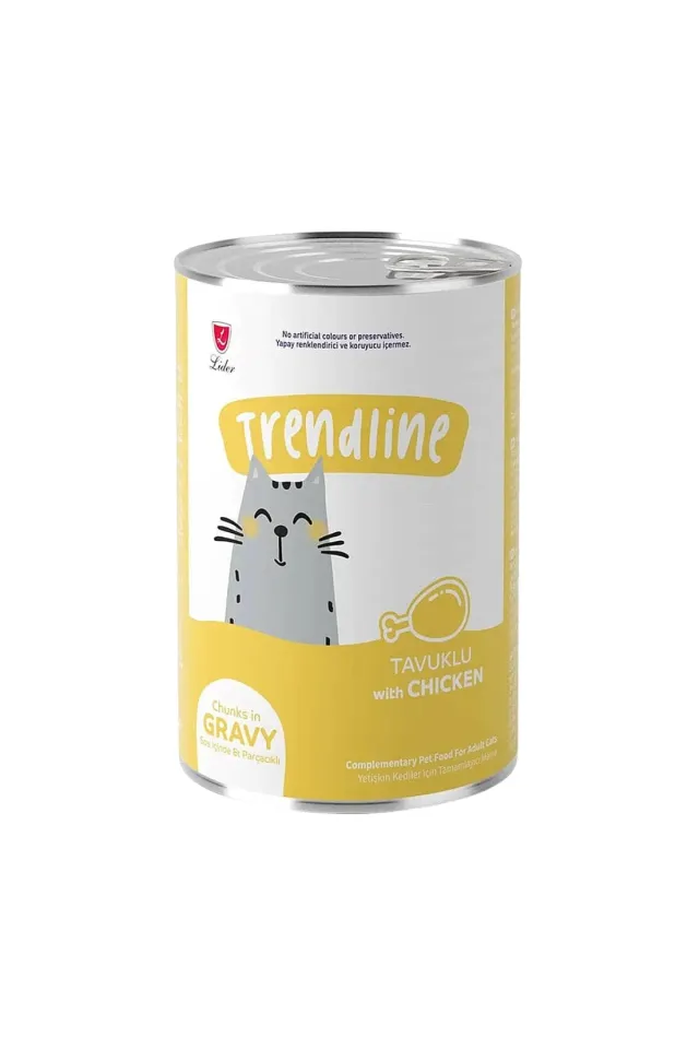 Sos İçerisinde Et Parçacıklı Tavuk Etli Yetişkin Kedi Konservesi 400 gr